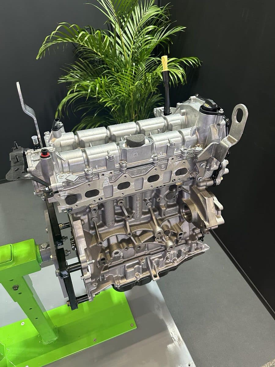 Reconditioned engine packed for shipping